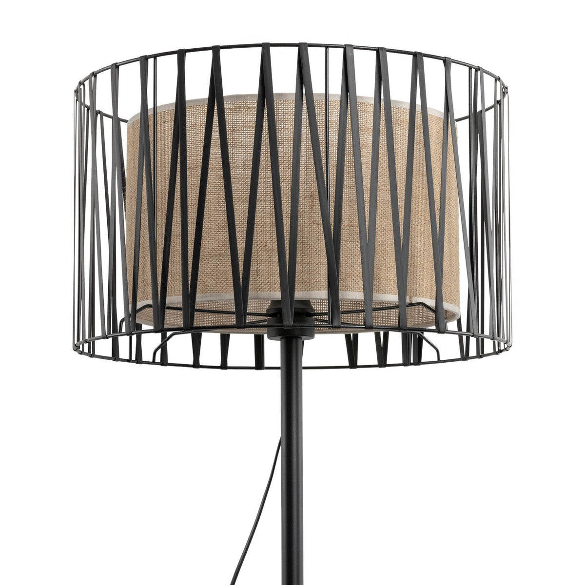 HARMONY NATURE Woven Jute Floor Lamp for Living Room & Bedroom (Clearance)