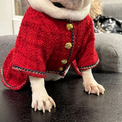 Robe et Chapeau pour Chien | Tenue en Tweed Chewnel pour Chien