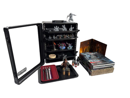 EVORETRO Miniatures Display Case with 5 Magnetic Trays