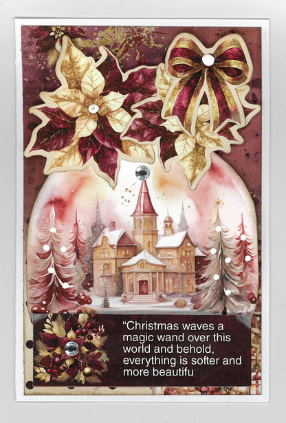 3Quarter Designs Sugarplum Wreath  6x4 Card Pack