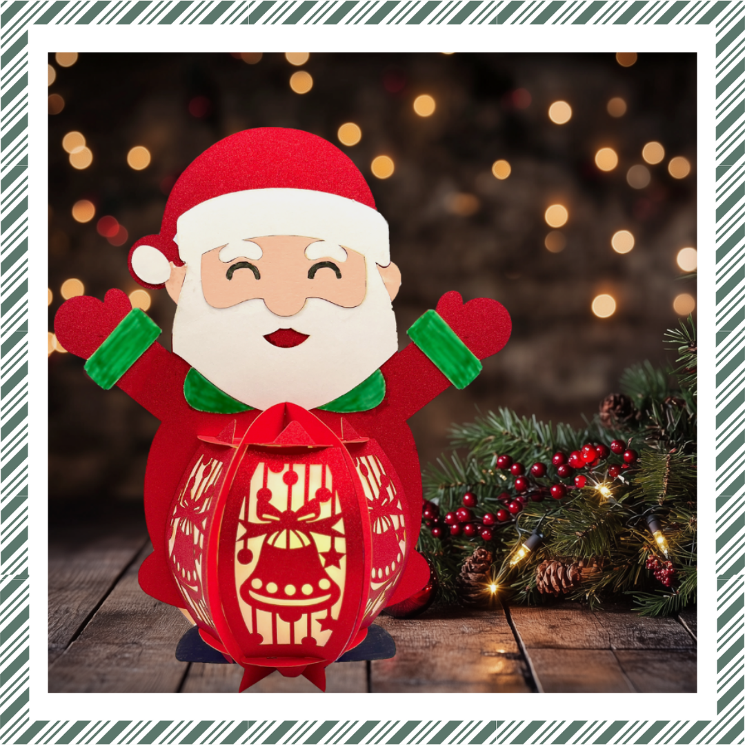 Lanternes en papier CrafTreat à faire soi-même - Père Noël