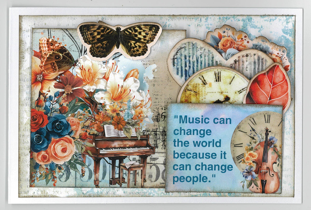 3Quarter Designs Cerulean Score 6x4 Card Pack