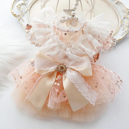 Sweet Sequin Dog Dress | Party Outfit