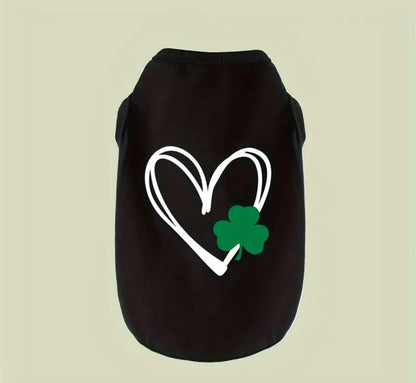 T-shirt Cœur porte-bonheur – T-shirt chien Saint-Patrick