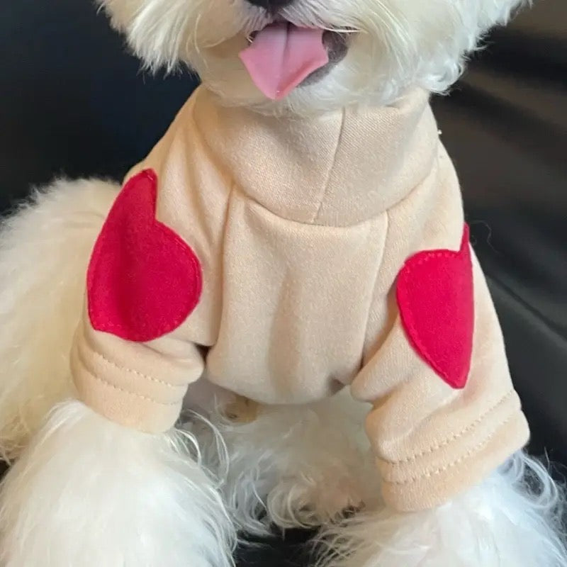Pull pour chien | Pull pour chien en forme de cœur