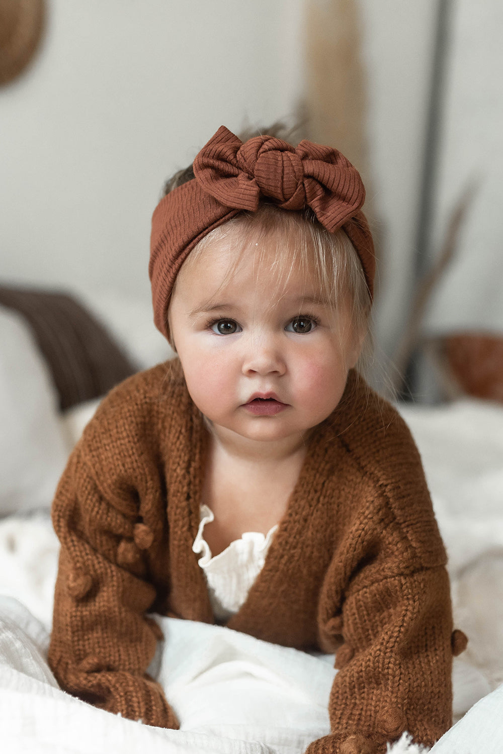 Bandeau côtelé en modal | Chocolat