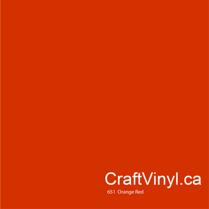 Oracal 651 Glossy Orange Red #047sheets and rolls