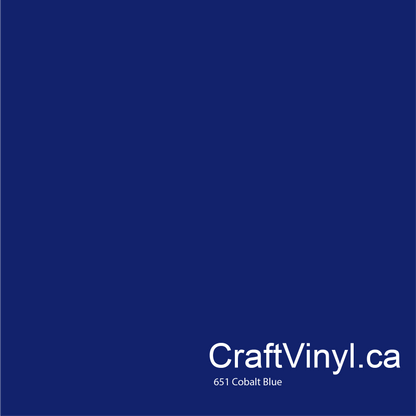 Oracal 651 Glossy Cobalt Blue Vinyl #065 sheets and rolls