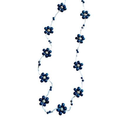 Wooden Ball Flower Necklace