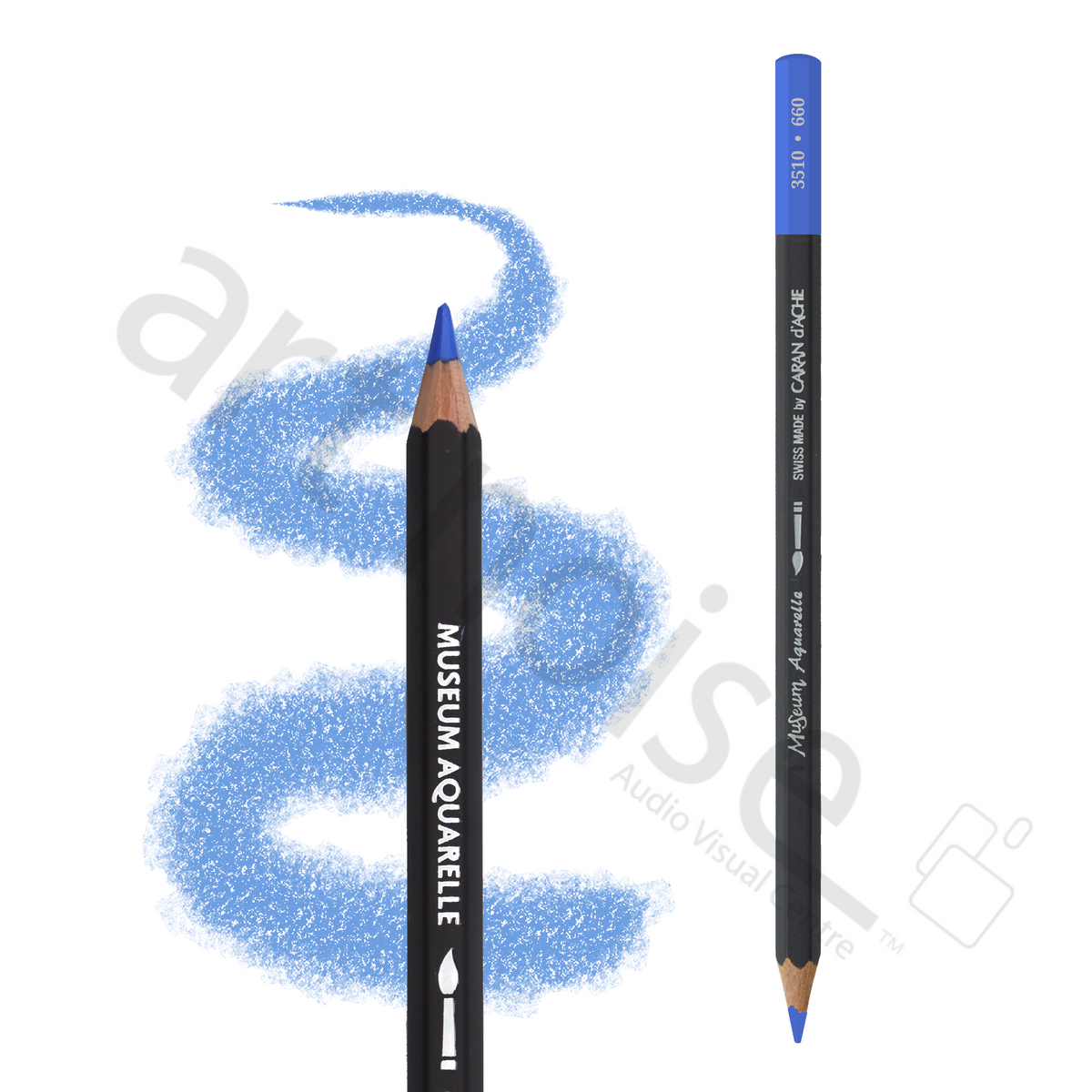 Caran d'Ache - Crayon Aquarelle Museum - Bleus et Verts