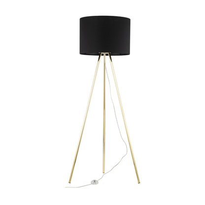 Lampadaire moderne UMBERTO noir (Déstockage)