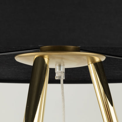 Lampadaire moderne UMBERTO noir (Déstockage)