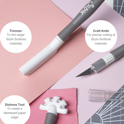 Outil de création Sizzix - Kit d'outils d'artisanat Surfacez