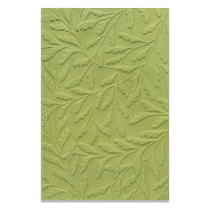 Sizzix Multi-Level Textured Impressions Embossing Folder - Feuilles Délicates par Jennifer Ogborn