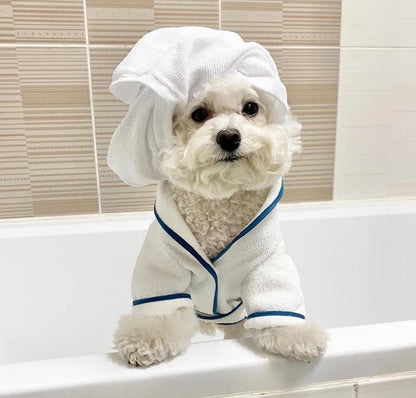 Dog Robe Set | Do Not Disturb Dog Robe with Toy