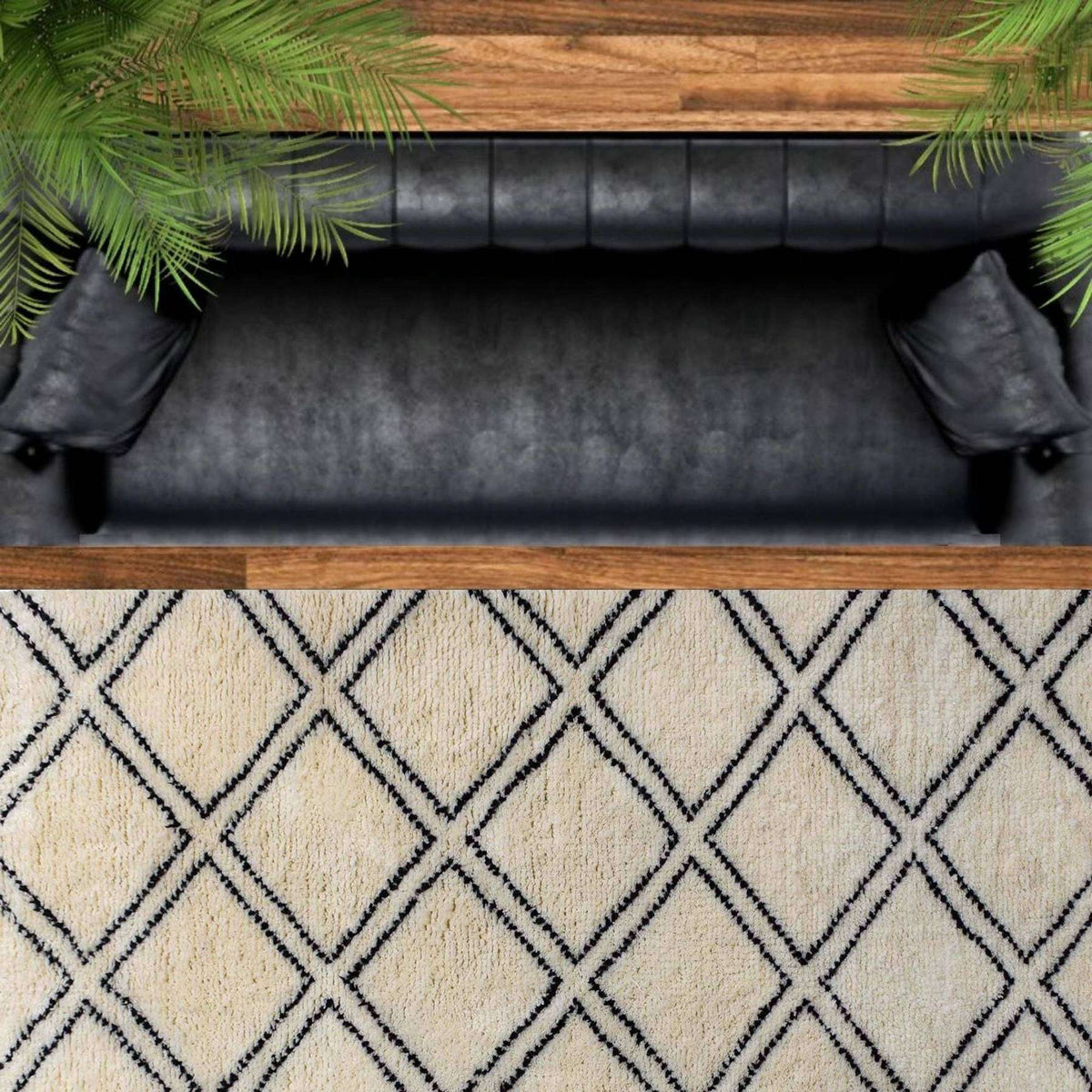 Tapis en Laine Tissée Juno 6x9