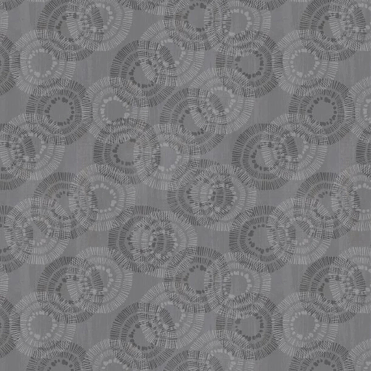 Les Essentiels de Wilmington Prints - Cercles éclatés ardoise