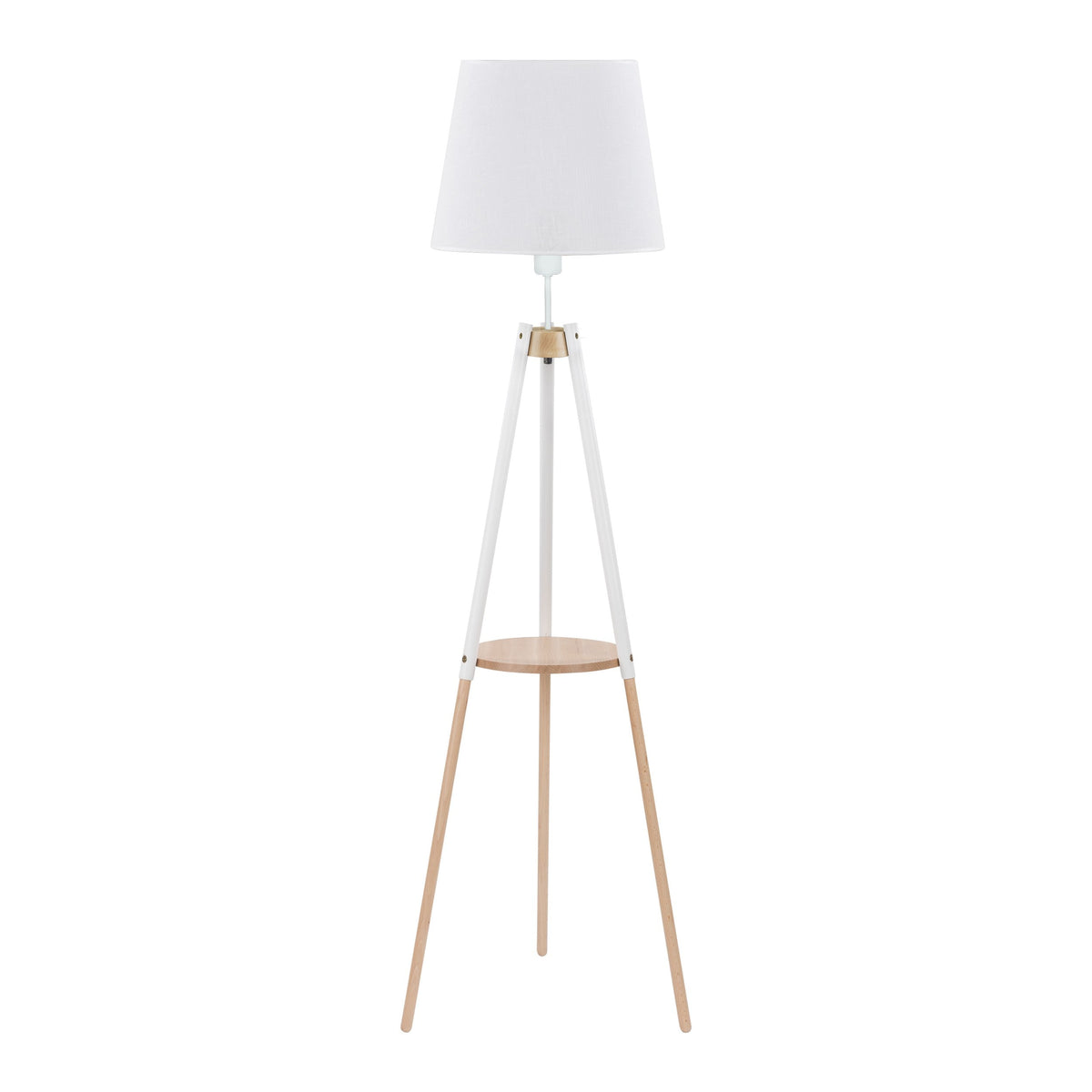 Lampadaire avec table d'appoint VAIO blanc