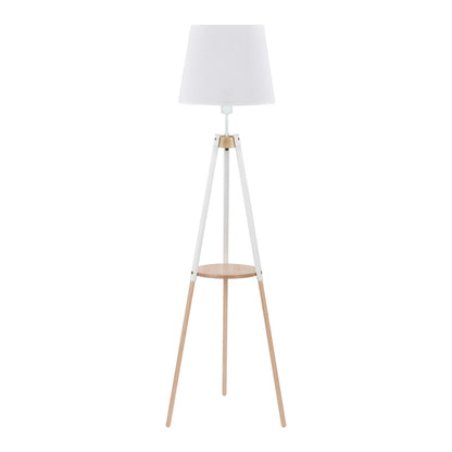 Lampadaire avec table d'appoint VAIO blanc