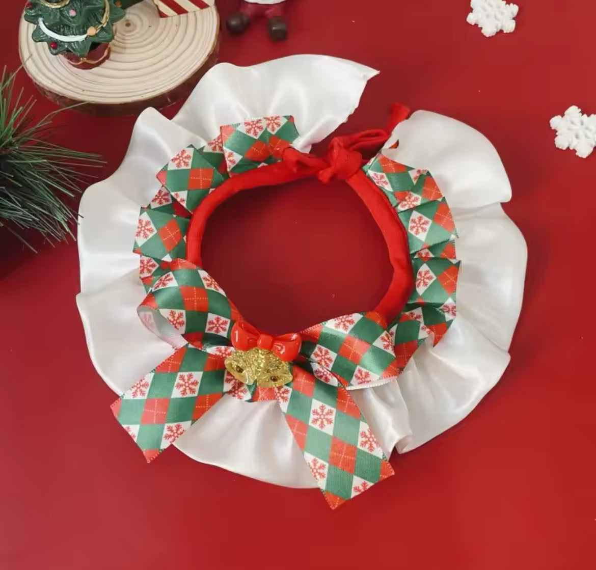 Claus Christmas Dog Bandana – Festive Holiday Accessory for Dogs