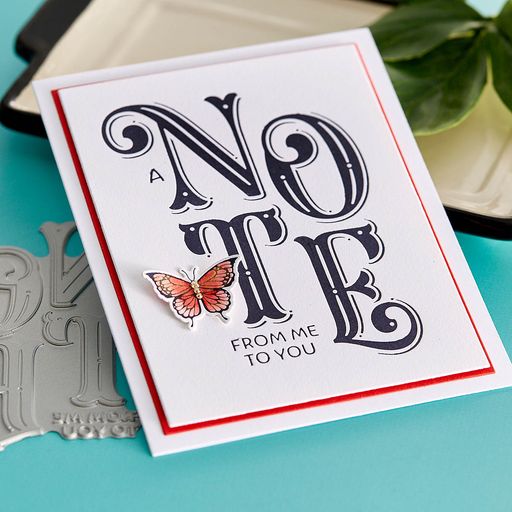 Une presse à imprimer « A Note from Me to You » de la collection BetterPress