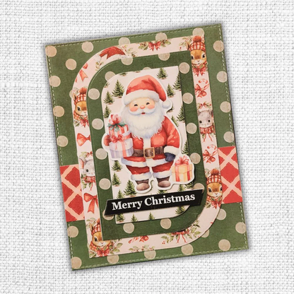 Collection de papiers Noël boisé 15x15 cm 33063