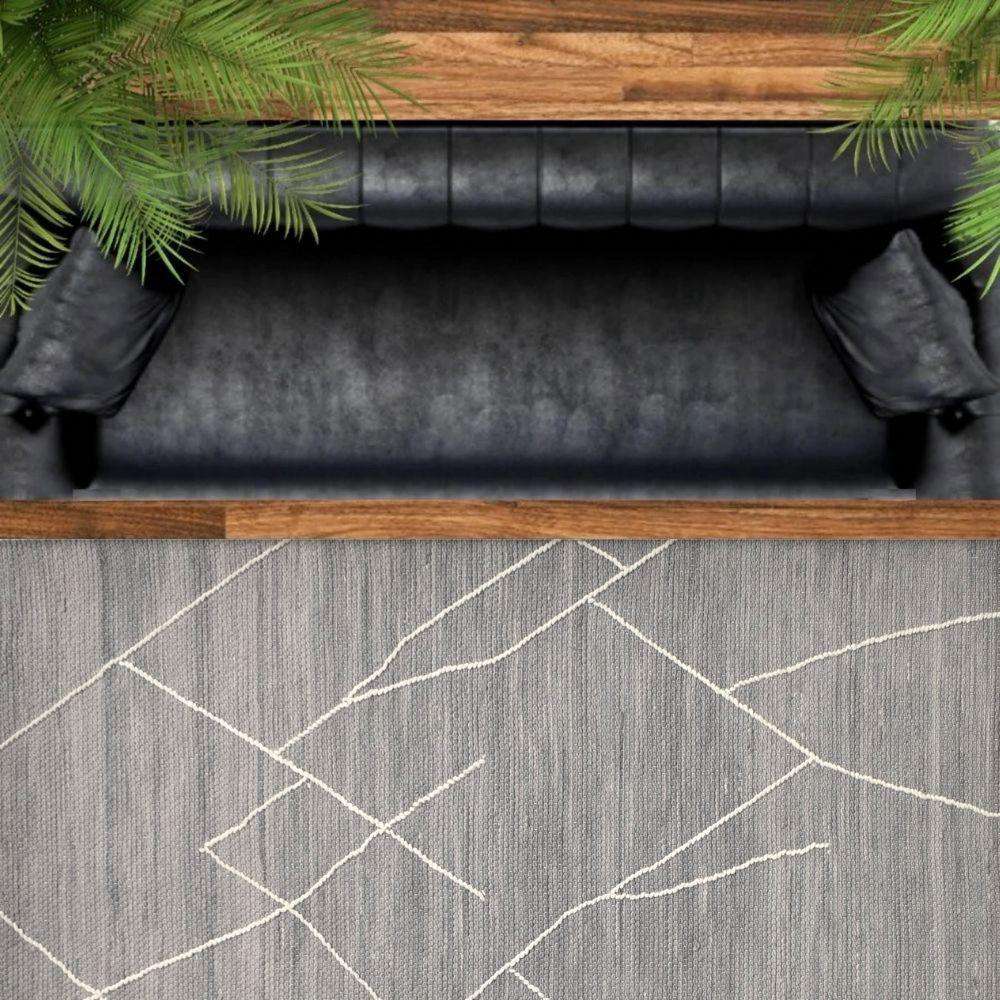 Tapis Mabel en laine tissée 6X9