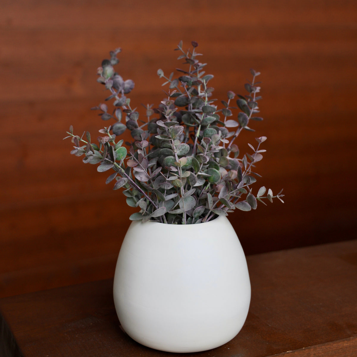 Bouquet d'eucalyptus artificiel Merida violet et vert 31,75 cm x 30,5 cm (Lot de 2)