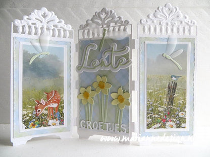 Marianne Design Feuille de découpe A4 - Vœux de printemps - Cygnes