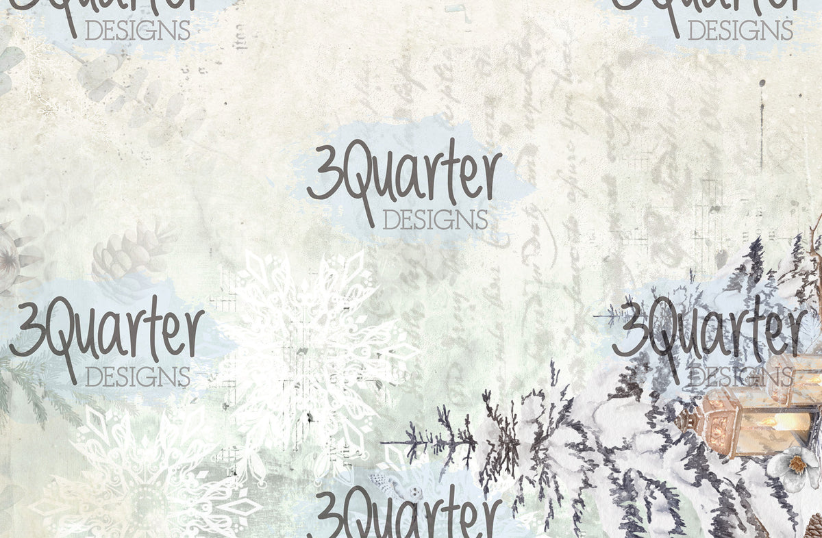 Lot de 6 cartes de Noël féériques 10x15 cm