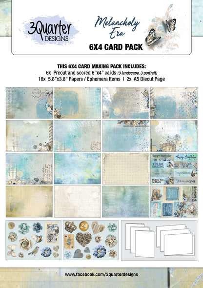 Lot de 6 cartes 10x15 cm « Melancholy Era »