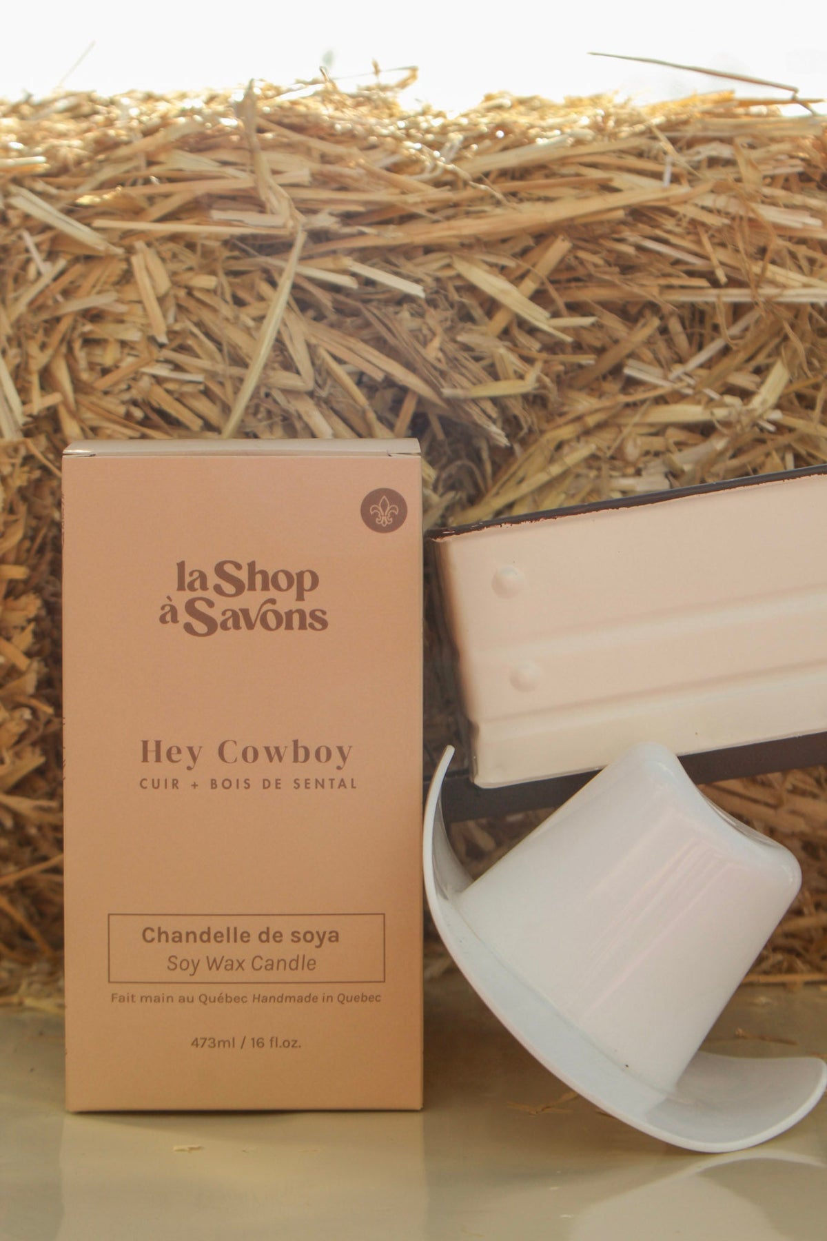 Soy Candle 16 oz - Hey Cowboy