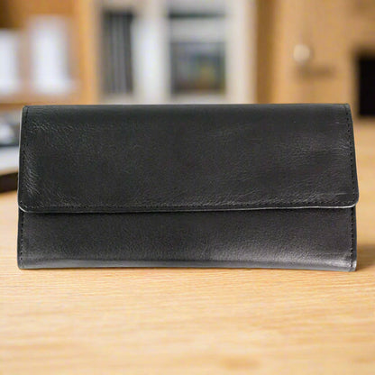 Portefeuille en cuir à trois volets JBG International Women's Wing Flap
