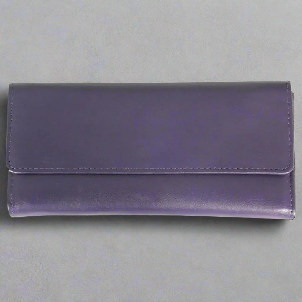Portefeuille en cuir à trois volets JBG International Women's Wing Flap