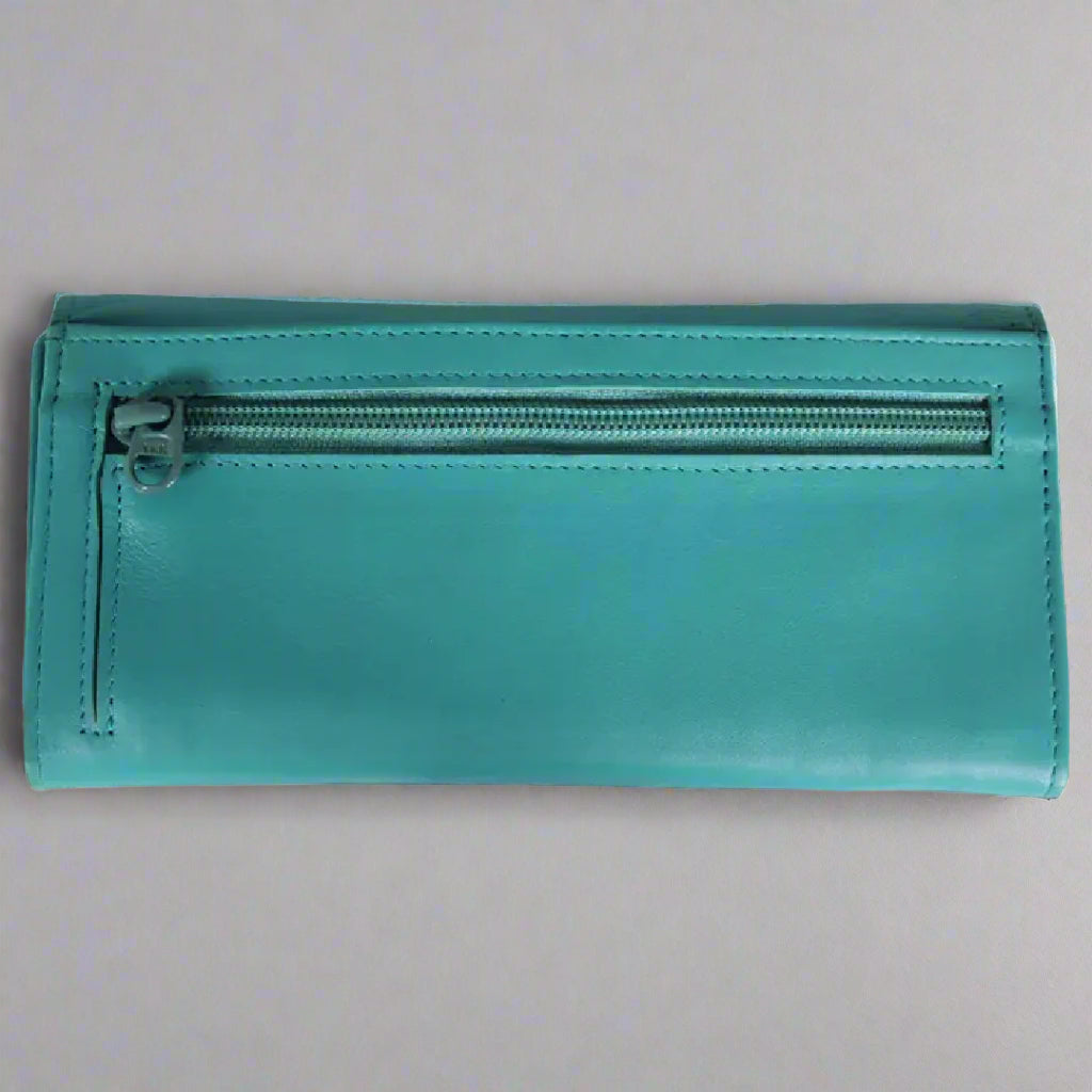 Portefeuille en cuir à trois volets JBG International Women's Wing Flap