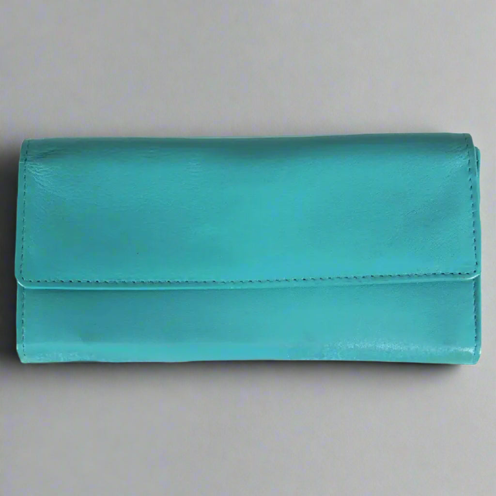 Portefeuille en cuir à trois volets JBG International Women's Wing Flap