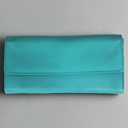 Portefeuille en cuir à trois volets JBG International Women's Wing Flap