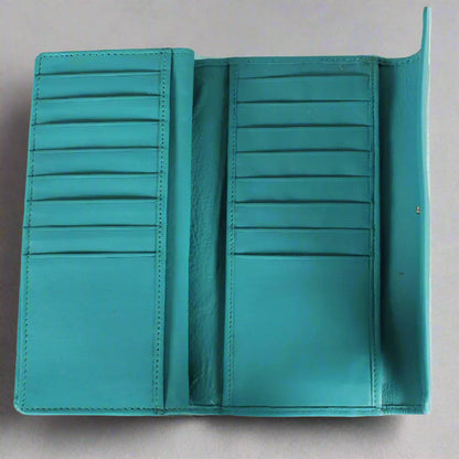 Portefeuille en cuir à trois volets JBG International Women's Wing Flap