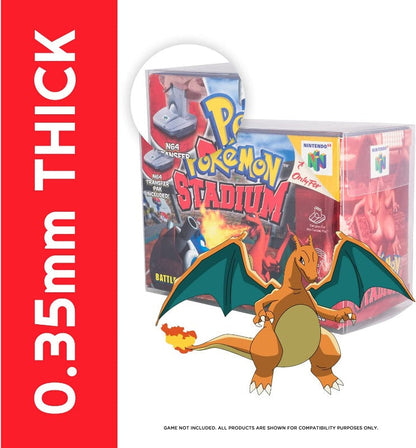 EVORETRO Nintendo N64 Pokemon Stadium PET Protectors - Pack of 1