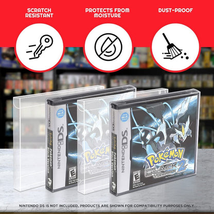 Protège-boîtiers EVORETRO PET pour Nintendo DS (boîte de jeu | NTSC) - Lot de 25