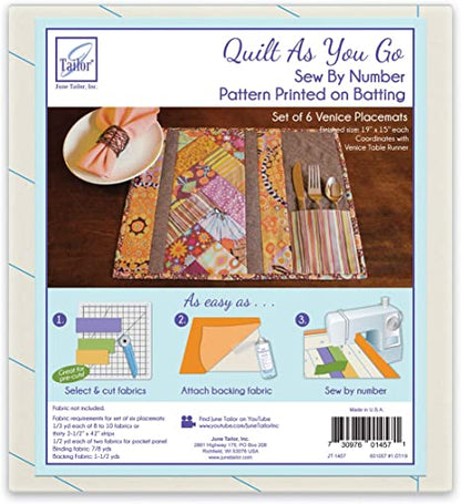 Quilt as you Go Placemat - Venice Pattern - June Tailor