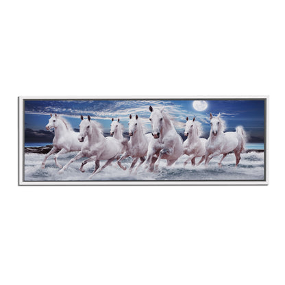 The 7 horses of good luck- Animal Print Canvas- Wall art