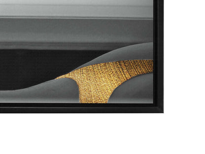 Wall Art Black and Gold Curves Canvas - Fine Art