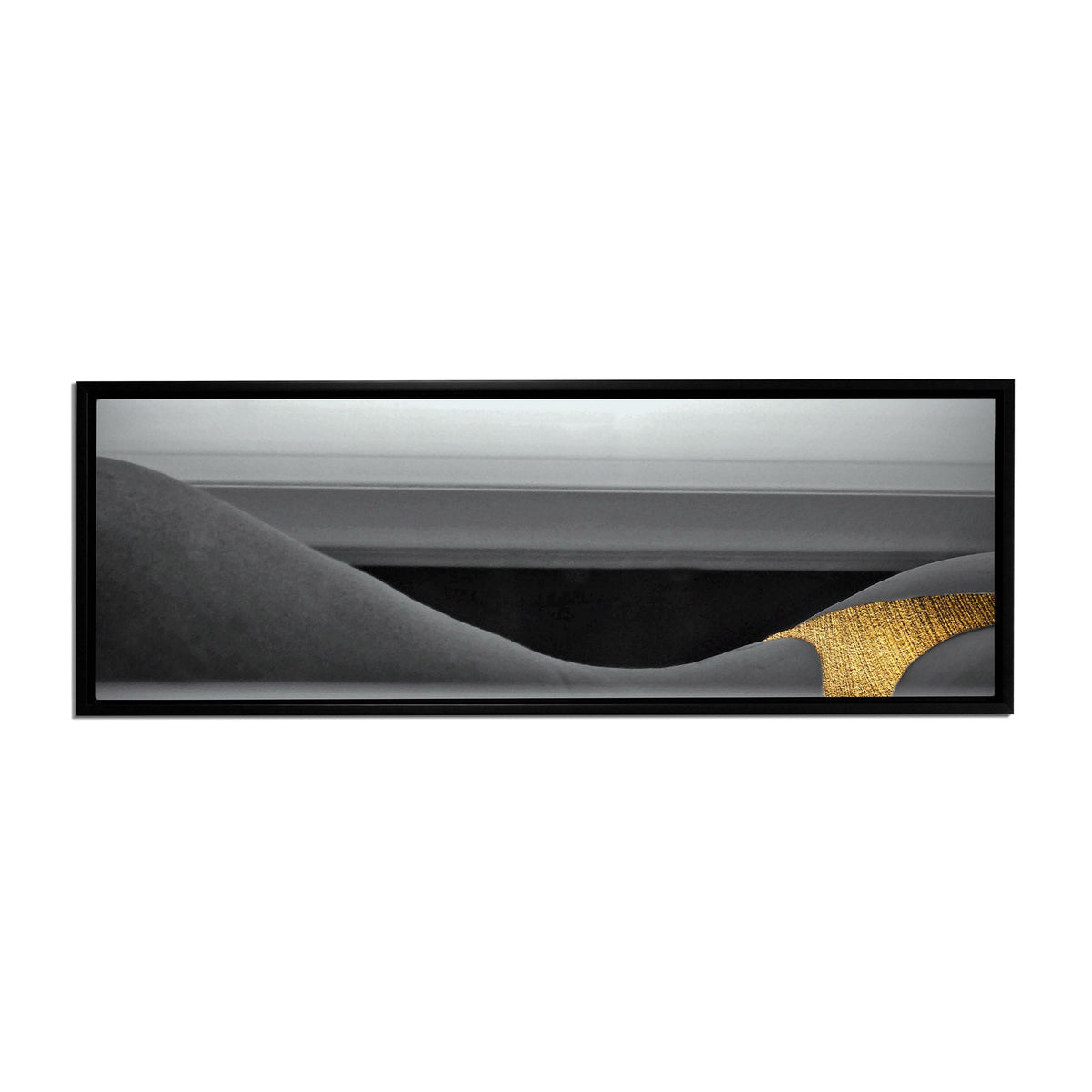 Wall Art Black and Gold Curves Canvas - Fine Art