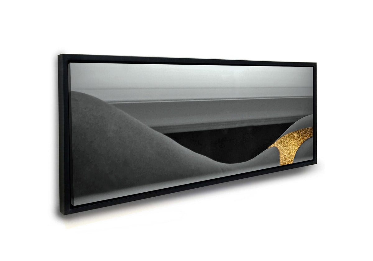 Wall Art Black and Gold Curves Canvas - Fine Art