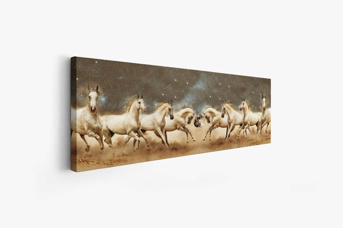 Genèse d'une Licorne Toile Cheval-Art Animalier-Vernis RVB