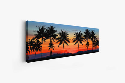 Impression sur toile - Coucher de soleil hawaïen - Décoration murale