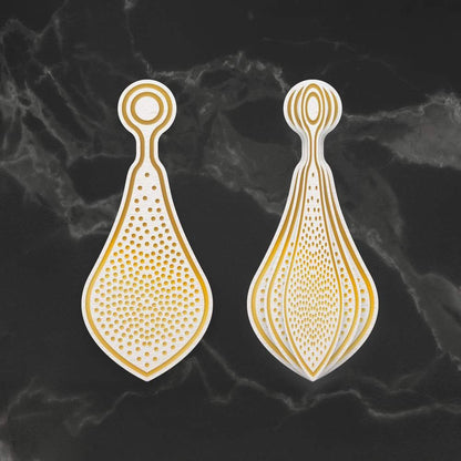 Cut, Foil and Emboss Die - Dimensional Decorations - Stippled Bauble