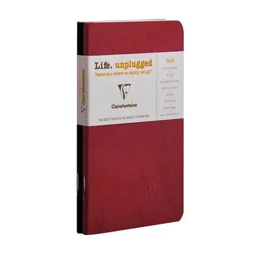 Clairefontaine - Age-Bag - Cahiers lignés assortis 8x12cm - Lot de 2