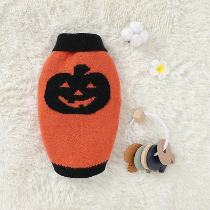 Pull pour chien citrouille | Costume d'Halloween pour chien